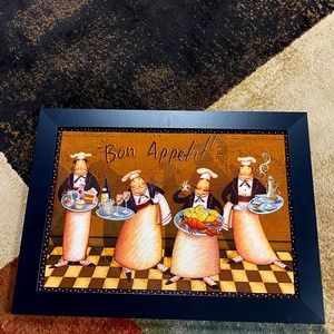 Bon Appetite Chef Framed Picture